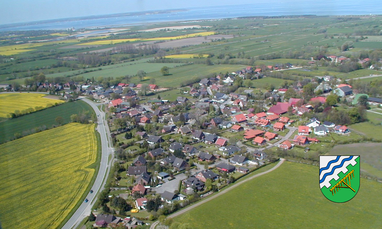 Blick auf die Gemeinde Wisch an der Ostsee